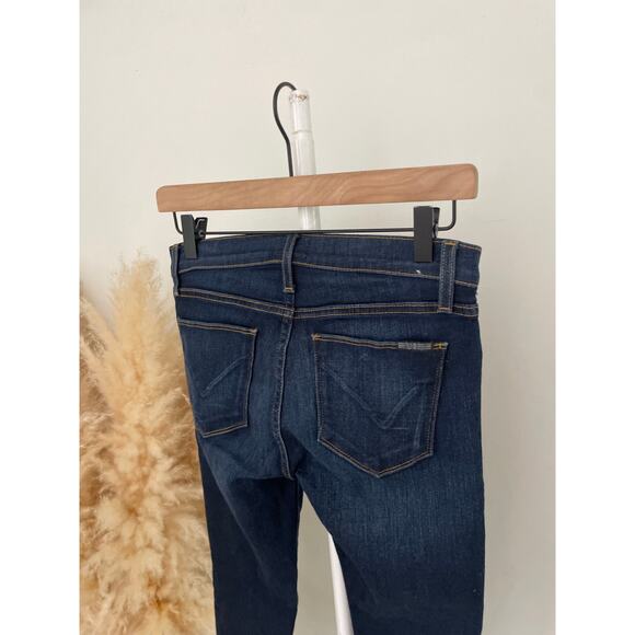 Hudson Krista Super Skinny Jeans Size 25 Raw Hem Casual Dark Wash Denim - Picture 10 of 10